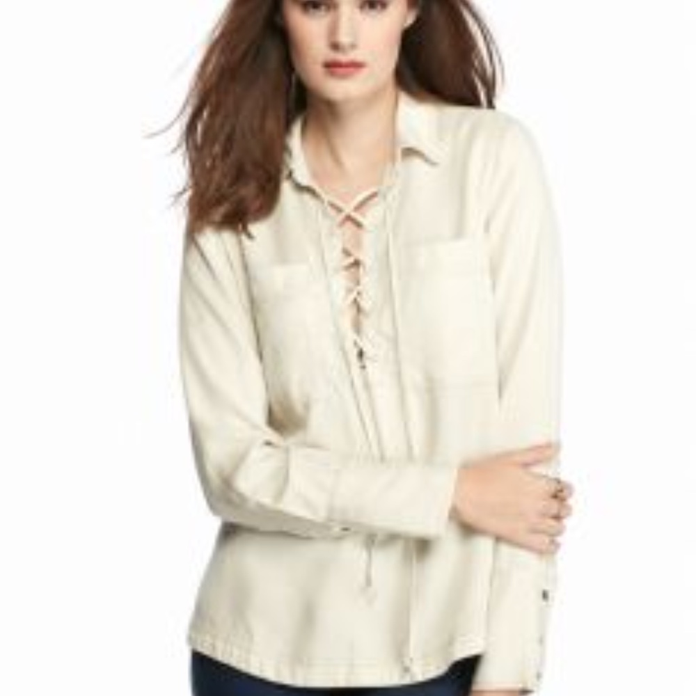 FREE PEOPLE UNDER YOUR SPELL TIE UP SHIRT